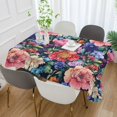 thumbnail image 2 of Yayeee Tablecloths 54" x 54" Rectangle Wrinkle Resistant Party Table Cover, Vibrant Pink Floral Pattern, 2 of 8