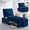 Blue + Velvet + Foam + 1 Seat, variant on VEPXXP 55" Velvet Single Pull Out Sofa Bed with Adjustable Backrest and Storage Pockets, Tufted Chaise Lounge Sleeper for Small Space Living Room Guest Room, Black