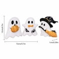 thumbnail image 3 of Ghost Halloween Decor, Halloween Party Decorations, Cute Halloween Decorations, Halloween Home Decor Indoor, 3 Pcs Lightweight Hollow Themed Acrylic Table Ornaments for Spooky, 3 of 8