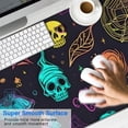 thumbnail image 2 of Long Mouse Pads for Desk,Neon Halloween Pattern Desk Mats on Top Of Desks, Desk Mouse Pad Extra Large with 3mm Non-Slip Base and Stitched Edge for Gaming,Office,Work,Home 47.3x23.6in, 2 of 5