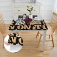thumbnail image 2 of WYYP Leopard Print Square Tablecloth Full Width Single-Sided Printing 100% Polyester Fiber 52*52, 2 of 8