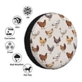 thumbnail image 4 of Pofeuu Various Chicken Print Spare Tire Wheel Cover for Car Truck SUV Camper Universal Fit Spare Tire Cover RV Spare Tire Covers-16 inch, 4 of 6
