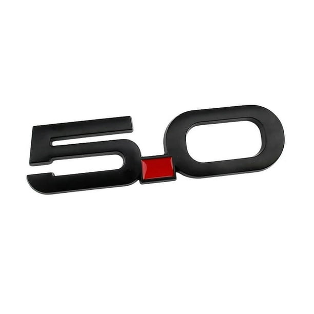 yzw6688 Auto 3D Metal 5.0 Sticker Decal Compatible with GT GT50 2019 2018 Rear Trunk Body Badge Emblem Styling Sticker (Color: A)