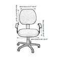 thumbnail image 5 of Chair Covers Stretch Jacquard Home Office Computer Chair Seat Covers Swivel Chair Seat Covers Durable Anti-dust Desk Rotating Lift Chair Slipcover Armchair Protector Decoration (Chair Cover Only), 5 of 7