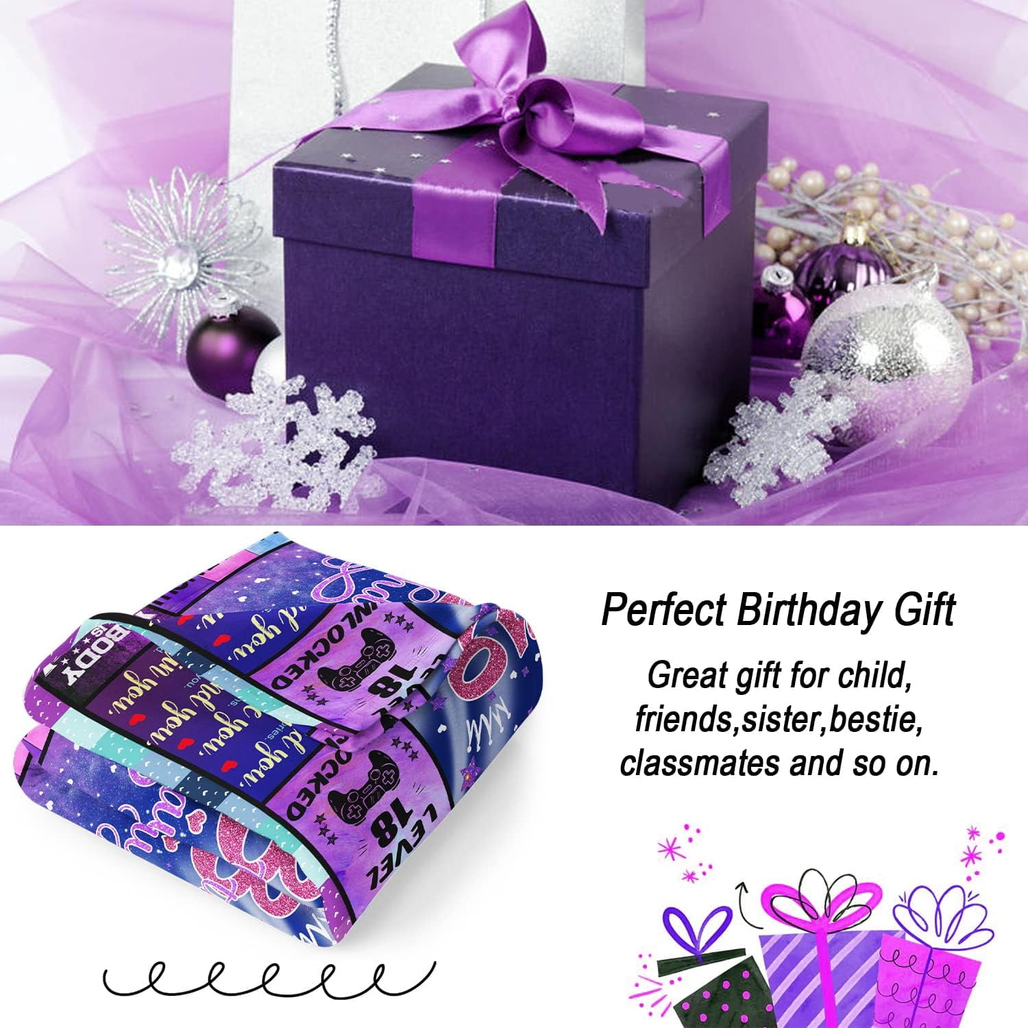 RooRuns 17 Year Old Girl Gift Ideas, 17 Year Old Girl Gifts, Gifts for 17  Year Old Girl, 17th Birthday Gifts for Girls, 17th Birthday Decorations for  Girls Blanket 