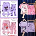 thumbnail image 1 of Pijama para niños Sanrio Cinnamoroll 2024, traje de verano y primavera, manga corta, ropa de dormir de Hellokitty, traje de niña Kuromi Melody, regalos para el hogar, 1 of 2