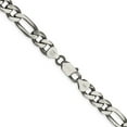 thumbnail image 3 of Finest Gold Sterling Silver Antiqued 7.75 mm Figaro Chain, 3 of 4