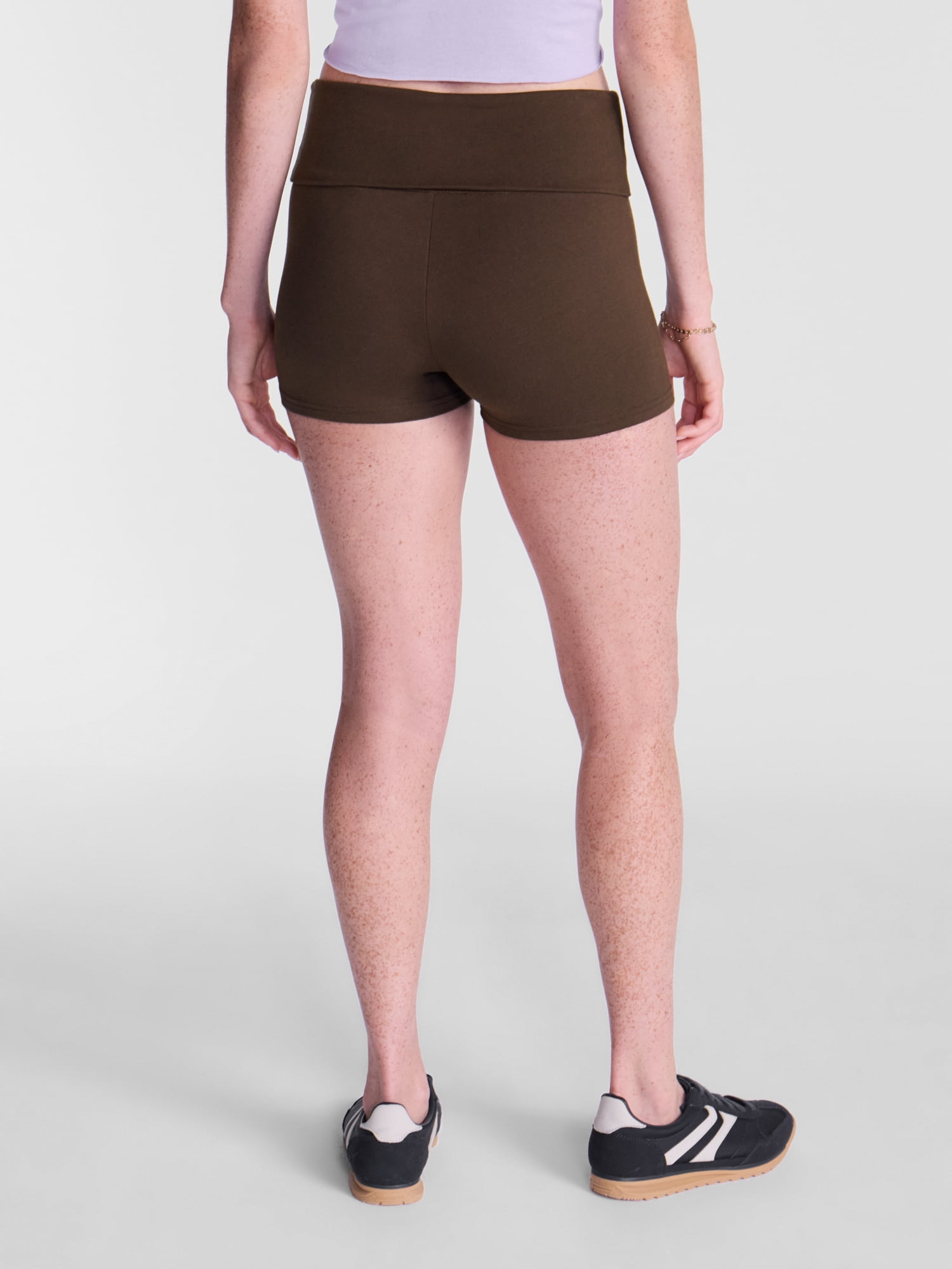 No Boundaries Foldover Shorts, 2'' Inseam, Women's XXS-XXL
