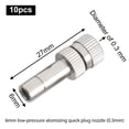 thumbnail image 6 of RANME 10Pcs 6Mm Misting Nozzle Fast Connect Mist Fog Sprayer Spray Nozzles Gardening Yard Watering Equipment Irrigation System Parts, 6 of 9