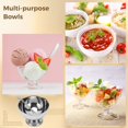 thumbnail image 6 of 8PCS Stainless Steel Dessert Cups, Metal Dessert Bowls with Forks, Reusable Salad Serving Bowls, Tasting Sauce Cups, Decorative Ice Cream Containers for Homes, Parties, 5.4oz, 6 of 6