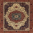 thumbnail image 1 of Ahgly Company Indoor Square Abstract Red Abstract Area Rugs, 8' Square, 1 of 6