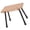 Khaki, variant on Aluminum Alloys Folding Small Chair Small Table for Camping Picnics Practical 2 in 1 Folding Table Stool Outdoor Camping