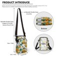thumbnail image 6 of HELLHERO Tropical Palm Flowers Adjustable Shoulder Strap Crossbody Bag for Unisex, Daily Commute or Casual Outings, 6 of 7