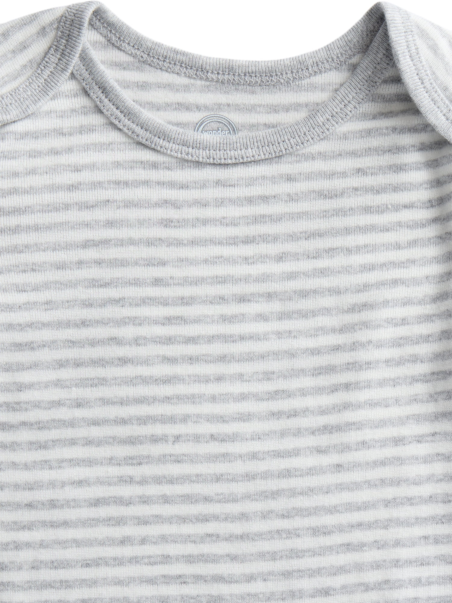 Wonder Nation Organic Cotton Baby Gender Boy 4PK Long Sleeve Body Suit, Sizes 12 Months-24 Months