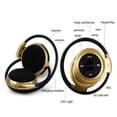 thumbnail image 3 of Sidaley Reproductor de MP3 Auriculares Bluetooth, auriculares deportivos inalámbricos Reproductor de MP3 con radio FM, auriculares estéreo Tarjeta TF Cables de audio/vídeo oro, 3 of 3