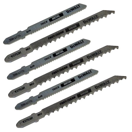 Dewalt 6 Piece Jig Saw Blade Set - N536023
