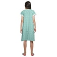 thumbnail image 3 of Moomaya Cotton Poplin Button Down Nightdress For Women Printed Nursing Nightwear, 3 of 5