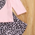 thumbnail image 3 of Seyurigaoka Autumn kids Clothing Suit Girls Fashion Love long-sleeved Shirt + Leopard Print Trousers Love Embroidered Leopard Print Shirt Sets, 3 of 6