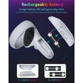 thumbnail image 6 of Charging Dock for Oculus Meta Quest 3s / 3 / 2 with RGB Light, Magnetic Charger Station for Headset & Controllers - VR Accessories Stand with 2 Rechargeable Battery & 20W UL AC Adapter, 6 of 7