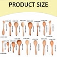 thumbnail image 3 of Harpily Dinnerware Wooden Spoons For Eating Wooden Spoons For Tea Wooden Teaspoons For Stirring Coffee Schima Wood Table Spoons For Cooking Small Serving Spoons For Soup Desserts & Cereal, 3 of 9