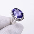 thumbnail image 3 of Iolite 925 Sterling Silver Ring, 14X10 mm Oval Gemstone Ring, Vivid Blue Ring, Christmas Gift, Unique Jewelry Ring, Adjustable Ring V3119R215828, 3 of 4