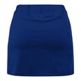 thumbnail image 6 of Oiangi Athletic Skorts for Women High Waist Stretchy Tennis Shorts Solid Color Gym Workout Shorts Dark Blue 2XL, 6 of 6