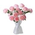 thumbnail image 1 of 24 ramos de peonías artificiales, flores artificiales, adecuadas for decoraciones modernas de hogar, cocina, oficina y fiestas., 1 of 2