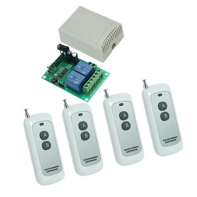 Interruptor de control remoto inalámbrico 12V Receptor de Transmisor Compatible con Talla4 Sharpla Controlador de recepción inalámbrico