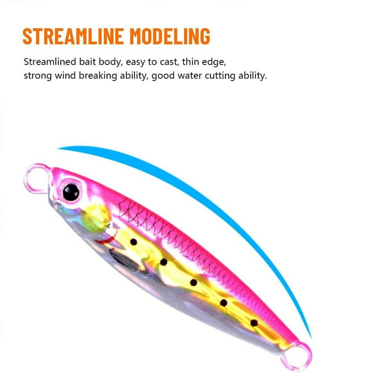 Hot Minnow 30g 65.5mm Colorful Metal Fishing Lure Spanish mackerel Jig Bait  Lead Casting C 