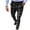 D238/Black, variant on Afdoent Pants For Men Male Casual Plaid Print Pencil Pants Zipper Elastic Waist Pants Trousers Fashion