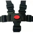 thumbnail image 2 of 2 Pcs Wheelchair Seat Belt Adjustable Safety Straps Five Point Buckle Fixing Restraint Medical Care, 2 of 5