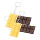 thumbnail image 2 of 4 llaveros realistas de chocolate para San Valentín, llaveros de bloques de postre para mochilas y regalos de fiesta., 2 of 6