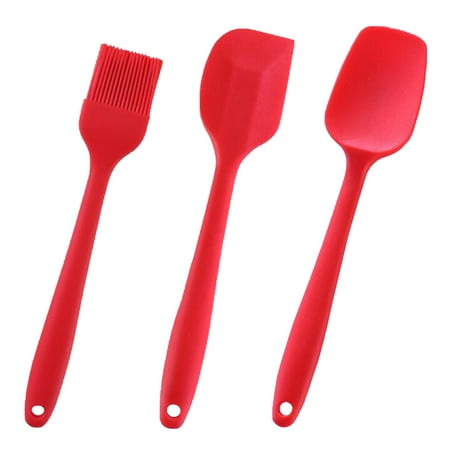 

3PCS Heat Resistant Flexible Silicone Spatulas Cake Spatula Scraping Baking Scra