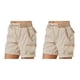 thumbnail image 2 of Sonducket Pantalones Cargo, pantalones cortos con bolsillos, cintura holgada, pantalones de verano, ropa de calle elástica, pantalones Type4 NO4, 2 of 4