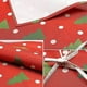 thumbnail image 4 of Delantal de cocina rojo de Navidad CHAO 1 pieza de lino cuello ajustable regalo decoración cocina fiesta, 4 of 5