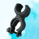 thumbnail image 5 of Soporte giratorio de 360 grados para linterna de bicicleta, extensor de manillar de goma ajustable y ligero, abrazadera de sujeción para bicicleta (negro), 5 of 7