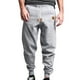 thumbnail image 5 of Pantalones largos para hombre, informales, a la moda, transpirables, con cordón elástico en la cintura y bolsillos, con elástico en los pies, de rayón., 5 of 9