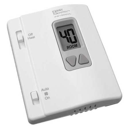 ICM FS1500VL Low Voltage Thermostat, Heat-Off, Digital, 18 to