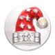 thumbnail image 3 of Nueva moda, diamantes de imitación, árbol de Navidad, campana de Papá Noel, sombrero con copos de nieve, calcetines, botones a presión de 18 MM para joyería a presión DIY, regalo de Navidad, 3 of 4