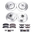 thumbnail image 3 of PowerStop Front and Rear Z23 Evolution Sport Carbon-Fiber Ceramic Brake Pad and Drilled & Slotted Rotor Kit Fits: FORD Select Models K3166, 3 of 10