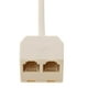 thumbnail image 4 of Teléfono con tomacorriente de 2 vías con conector RJ11 y cable de módem RJ11 a Ethernet, 4 of 9