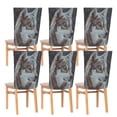 thumbnail image 6 of Decorative Chair Back Cover One Size x6 Chair Cover Dining Chair Slipcovers Chair Back Decoration Festival Chair Decoration Beautiful Wolf, 6 of 6