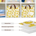 thumbnail image 4 of Yayeee Foldable Storage Basket for Shelves Waterproof Cloth Bins with Handles, Yellow Rubber Ducks, 4 of 7