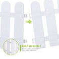 thumbnail image 6 of 5Pcs Garden Picket Fence Plastic White Edgings Decorative Landscape Path Panels, 6 of 10