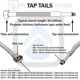 thumbnail image 3 of 2x M10 x G3/8 Inch BSP Gold Nylon Braided Flexible Tap Hose Pair, 3 of 3