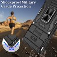 thumbnail image 6 of Pixel 7 case, Google Pixel 7 Case with Slide Camera Cover and HD Screen Protector, Shockproof Google Pixel 7 Phone Case with 360° Magnetic Ring Holder Kickstand Case for Google Pixel 7 Black, 6 of 7