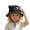 A-Black88, variant on Toddler Bucket Hat With Cute Cat Ears And Embroidery Kids Adjustable Strap Outdoor Wide Brim Sun Hat 2-5Y