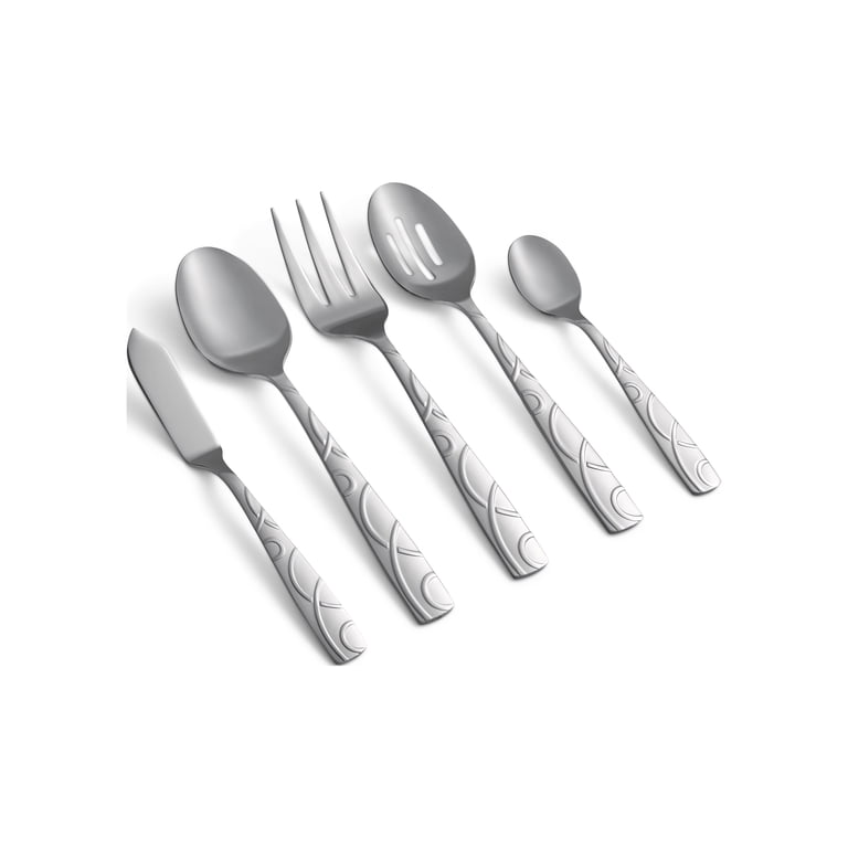 Set Posate Buffet Cambridge Silversmiths Waylen 40 Pezzi – Bronzo Rustico, Include Contenitore, Lavabili In Lavastoviglie