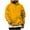 Yellow, variant on GigrtiJin Long Sleeve Hoodies for Men Solid Color Hooded Drawstring Pullover Sweatshirt with Pocket Mens Casul Cozy Tops