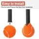 thumbnail image 4 of Uxcell 2 Pcs Pelotas de Tenis Pre-cortadas para Andadores, Accesorios Universales de Pelotas deslizantes para Andadores para Protección de Muebles y Suelos, Naranja, 4 of 6
